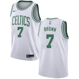 Maillot Basket Homme Boston Celtics Jaylen Brown 7 2022-23 Nike Association Edition Blanc Swingman